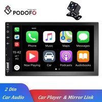 podofo universal car multimedia player 2din 7car stereo radio d play autoradio mirrorlink auto audio bluetooth mp5 audio stereo