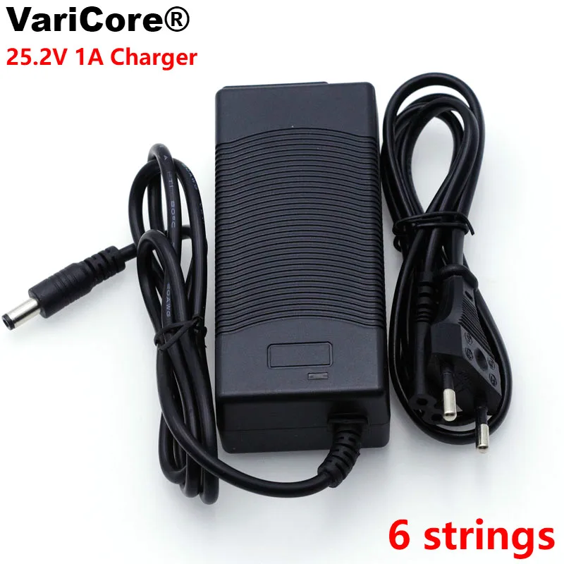VariCore 25 2 V 1A 6 серия 18650 литиевый аккумулятор зарядное устройство 24V 1000mAh полимерный