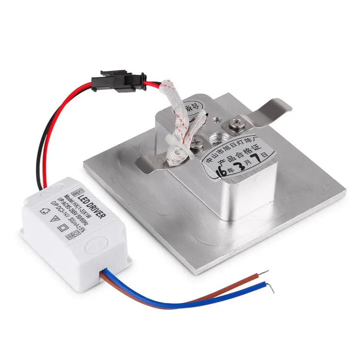 20 шт. квадратный/круглый 3 Вт затемняемый Светодиодный встраиваемый светильник