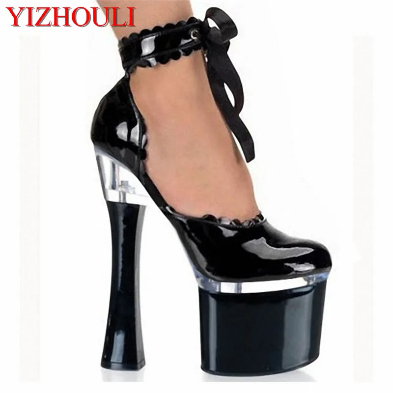 Hot Sale Custom-Make 18 CM Sexy Super High Heel Patent Leather Shoes Performance Star / Model Wedding Party | Обувь