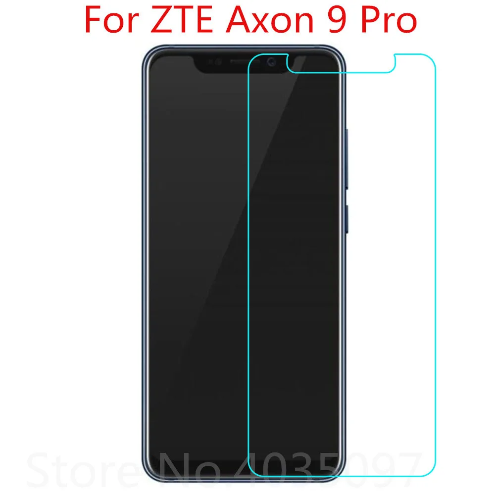 2 шт. закаленное стекло для ZTE Axon 9 Pro защита экрана 9H 2.5D фотостекло стекло|Защитные