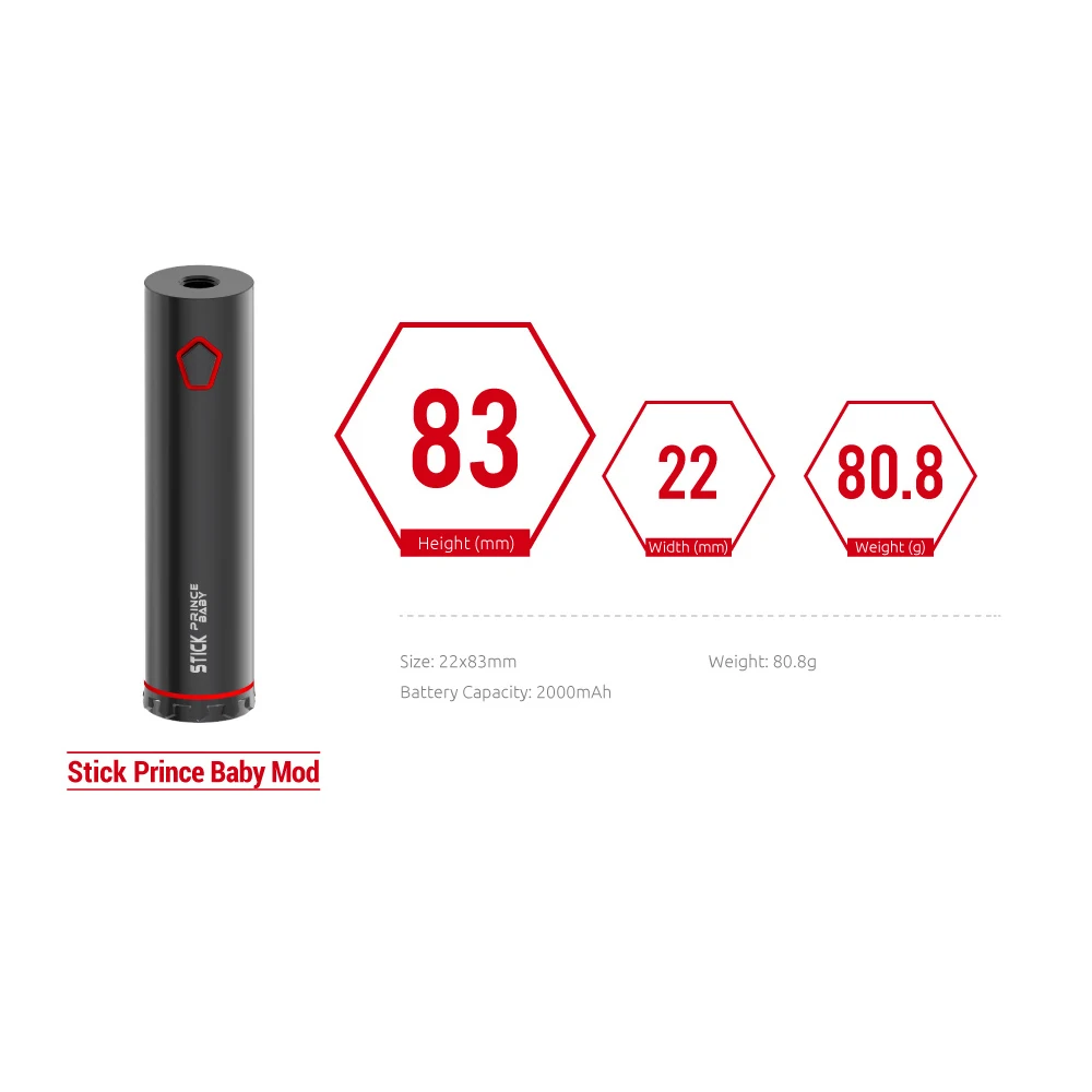 SMOK Stick Prince Baby Kit 2000 мАч 4 5 мл TFV12 Tank V8 Coil электронная сигарета испаритель VS Vape Pen |
