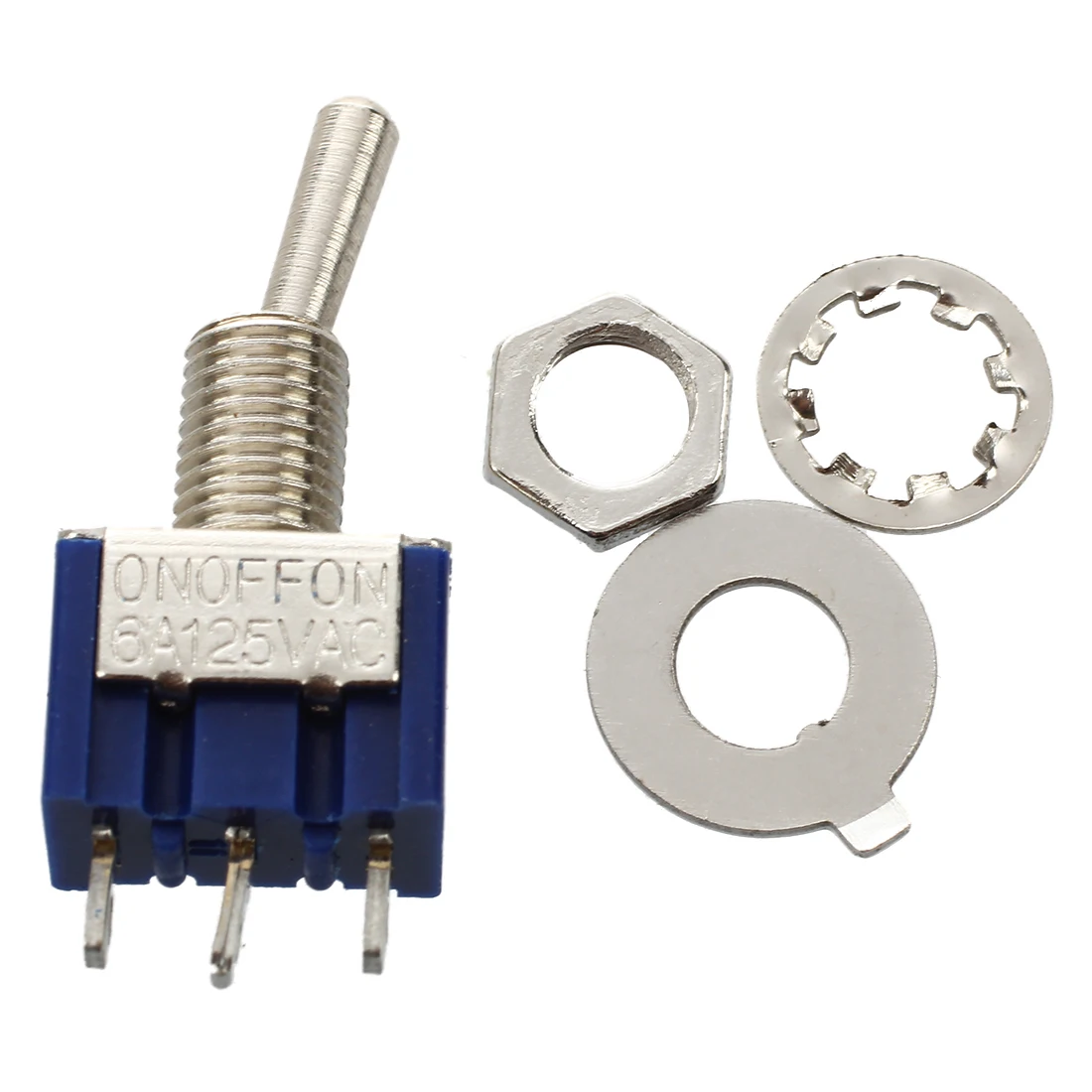 3 позиционная фиксация SPST мини переключатель 6A 125VAC 3A 250VAC 10 шт. Прямая