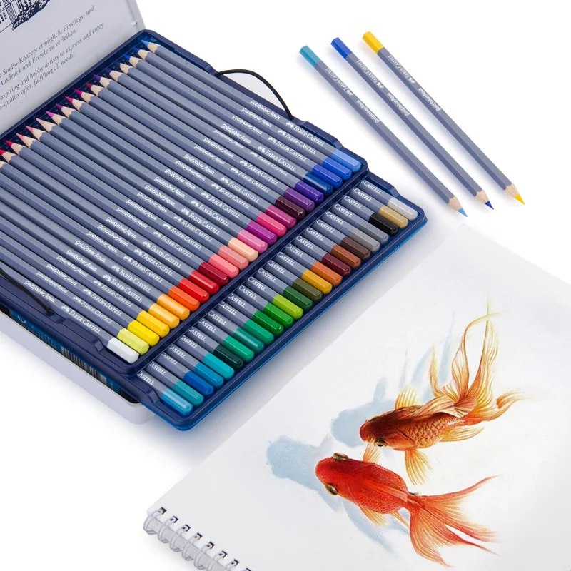 Водорастворимый цветной карандаш FABER CASTELL 12/24/36/48 цветов художественный дизайн