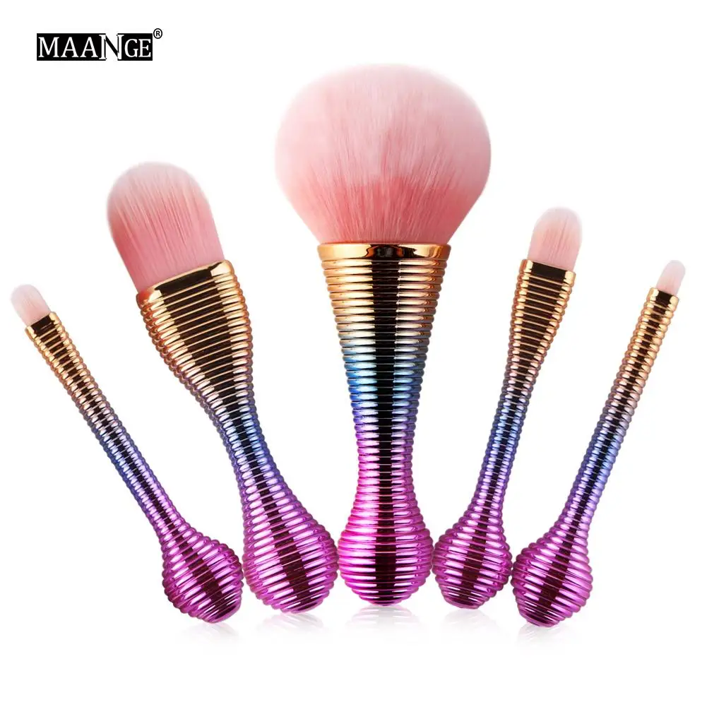 5 шт./компл. Потрясающие кисти для макияжа волос Beauty Mermaid Pincel Cosmetics контур тени век