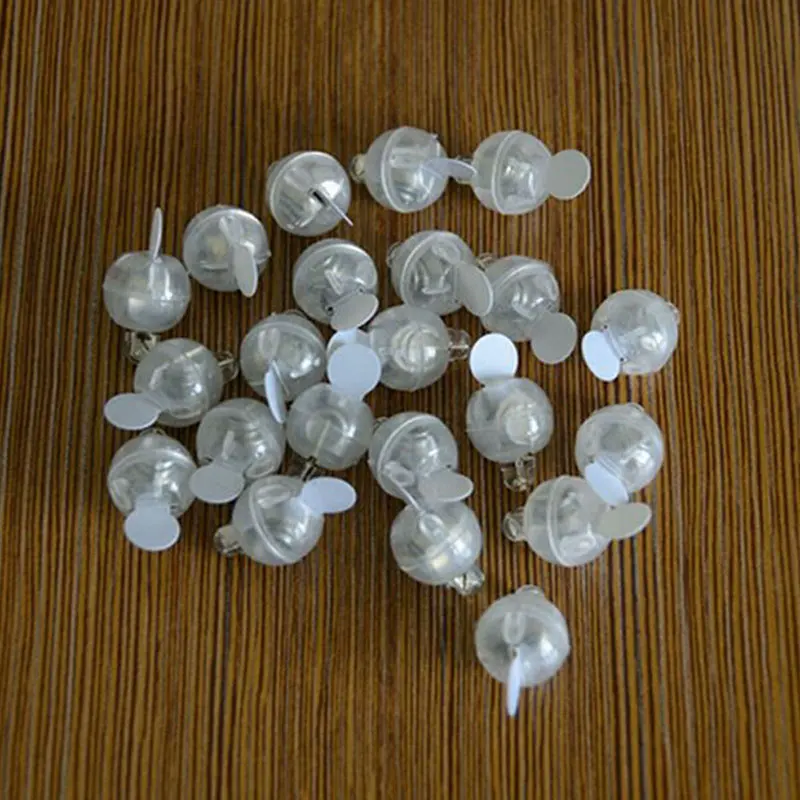 50 шт./лот круглые светодиодные шарики с теплым белым светом Разноцветные Мини RGB