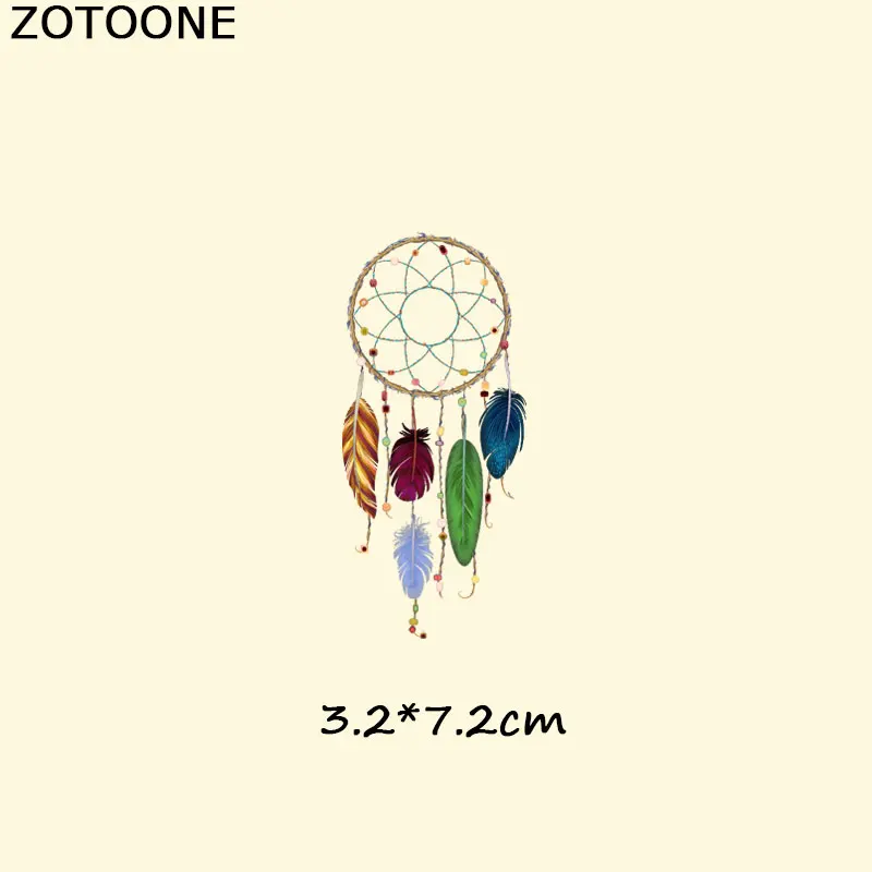 125 ZOTOONE DIY теплопередача для одежды футболки платья милые Ловец снов железные нашивки для одежды сова термо-Стикеры для одежды E - Цвет: 125