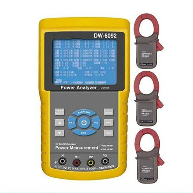 DW 6092 3 фазы Мощность метр тестер анализатор в режиме реального времени