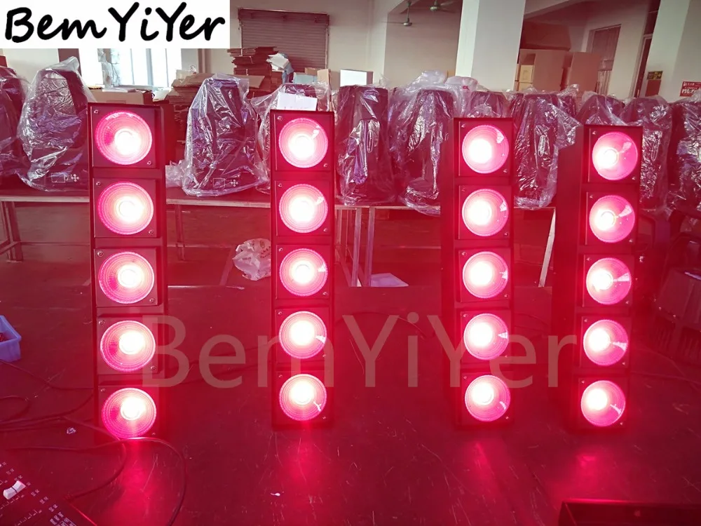 4 шт./лот 5x30 Вт led COB ослепляющий свет линейный мыть бар матричный свет/RGB-1/DMX/мастер-раб/Авто/dj шоу/сцены освещения/ночные клубы