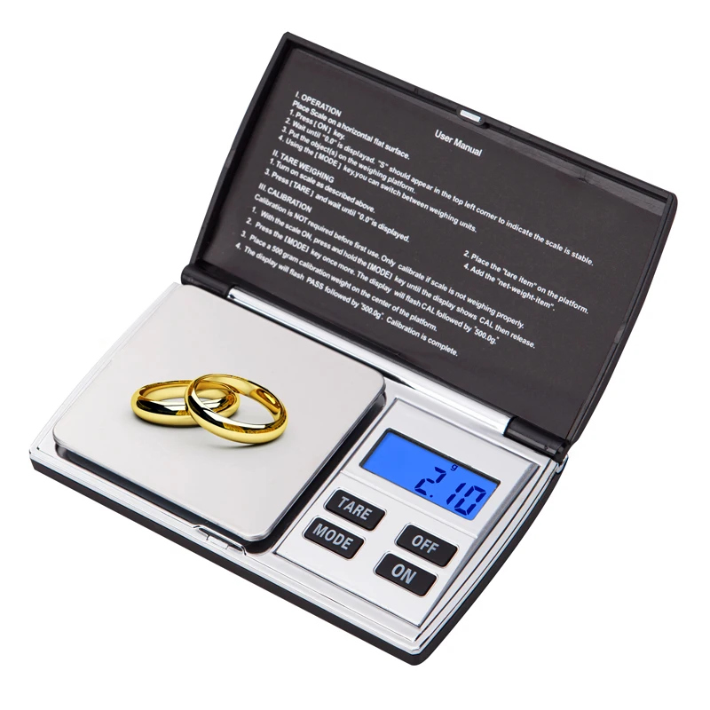 Фото Компактные карманные точные цифровые весы 0 01 г для золота стерлингового серебра