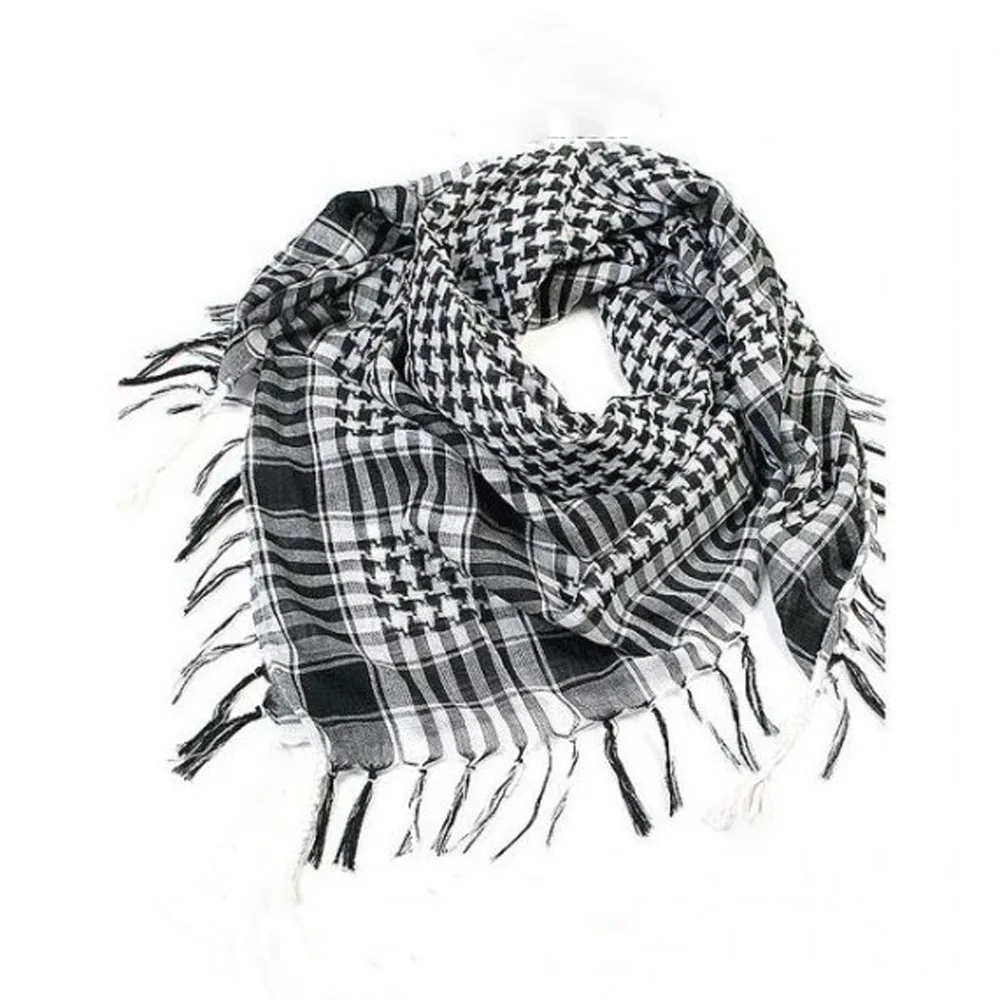 Шаль Keffiyeh Kafiya АРАФАТ ШАРФ в арабском стиле теплый хлопковый шарф с кисточками