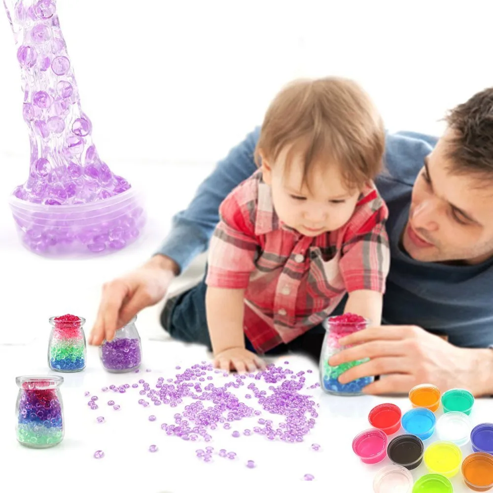 DIY шарики для рыбьей чаши блеск слизи 2000 шт красочные из пены 1000 украшения лица