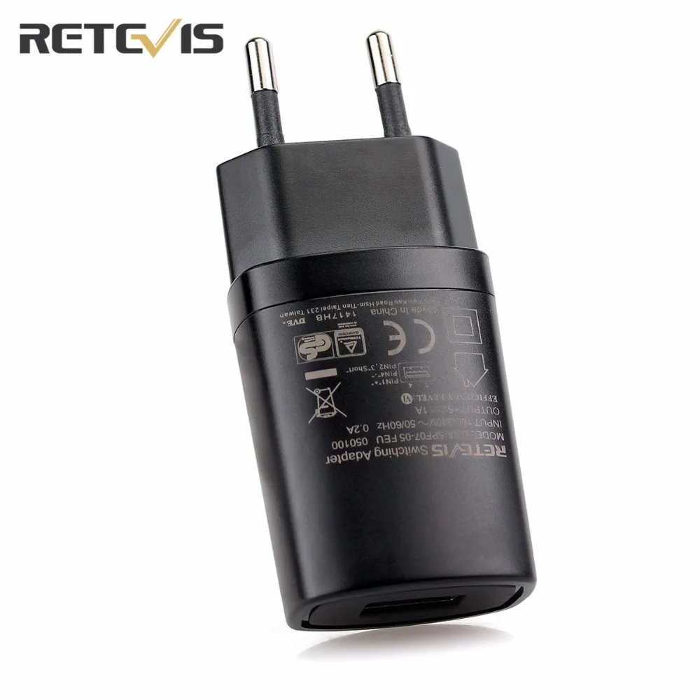 Retevis 5 в 1A USB адаптер зарядное устройство Универсальное Однопортовый рация