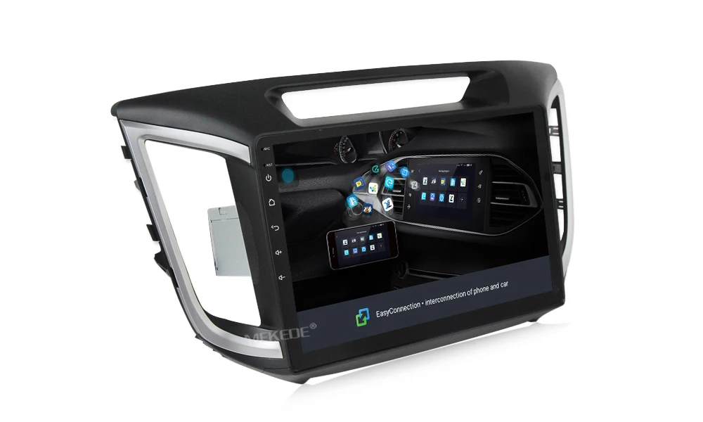 10," 1024x600 HD Quad 4 ядра Android 8,1 автомобильный DVD для hyundai Creta IX25-18 с Оперативная память gps радио навигации