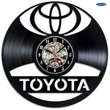 Виниловые Настенные часы с логотипом Toyota украсьте свой дом