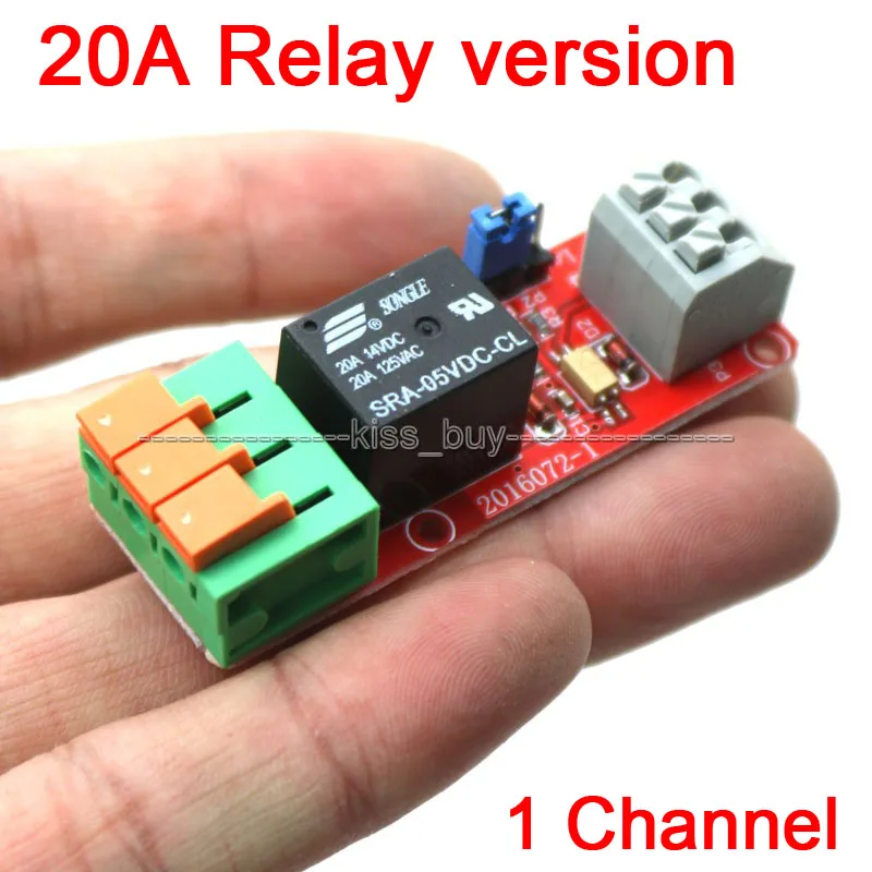1 канал 20A релейный модуль управления для UNO MEGA2560 R3 Raspberry Pi | Электронные компоненты