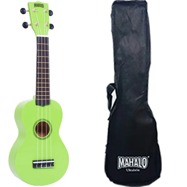 Mahalo MR1GN Ukulele soprano with case strings Aquila color green a series of Rainbow|Скрипка| |