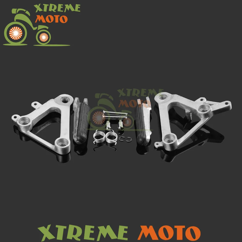 Серебряные Передние Подножки для всадника подножки педали штатив кронштейны Honda