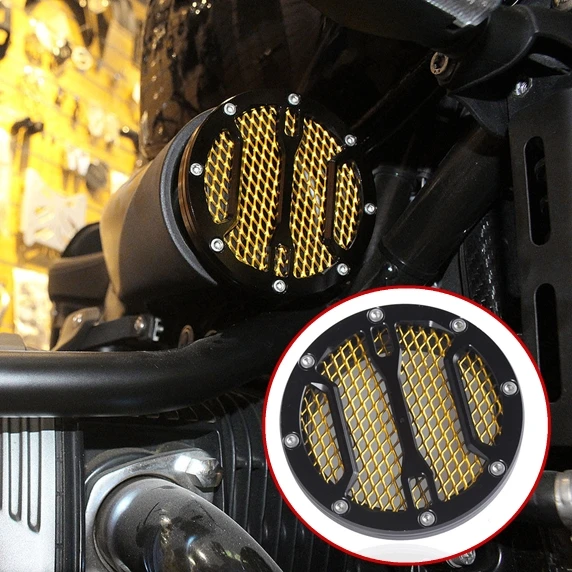 Для BMW R nine T крышка воздухозаборника CNC фильтр черный золотой чехол для 9 r9t 2014 2015 2016