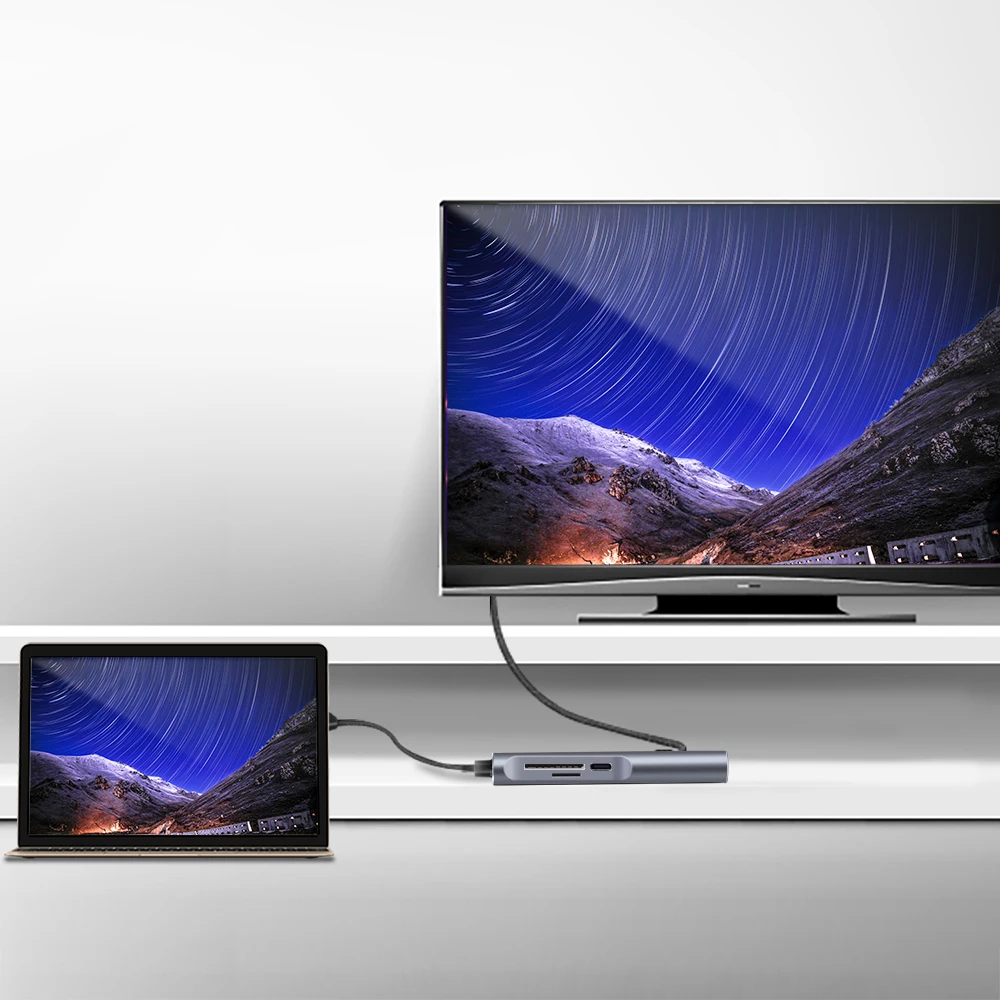 USB концентратор Thunderbolt 3/Type C HDMI адаптер для Macbook/pro 2018 Macbook Air/2018 новый Ipad pro HP DELL Thinkpad