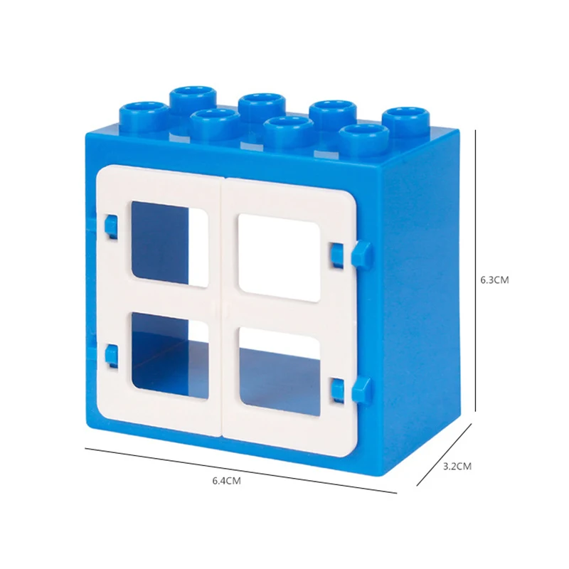1Pcs Block -26 Большой размер DIY строительные блоки качели динозавры фигурки животных Аксессуары Совместимые семьи Duploingly кирпичная игрушка для детей Gfit - Цвет: 1Pcs Block -26