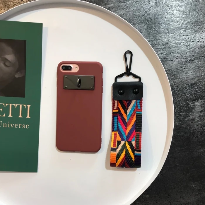Новая футболка с национальным узором широкий ремешок чехол для iPhone X 8 7 плюс
