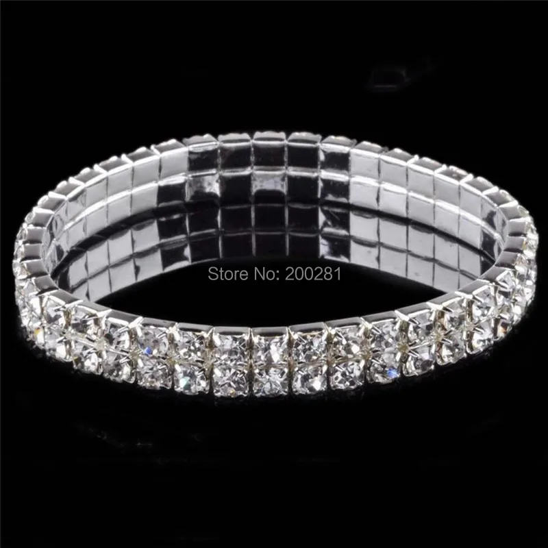 Для детей возрастом 1-6 со стразами в ряд Теннисный браслет модное ювелирное