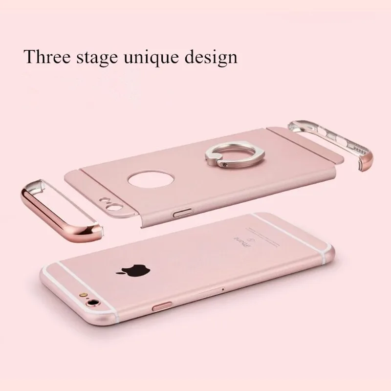 Глянцевый чехол для телефона iPhone 7 8 6 6s plus 3 в 1 задняя крышка 5 5s SE | Мобильные
