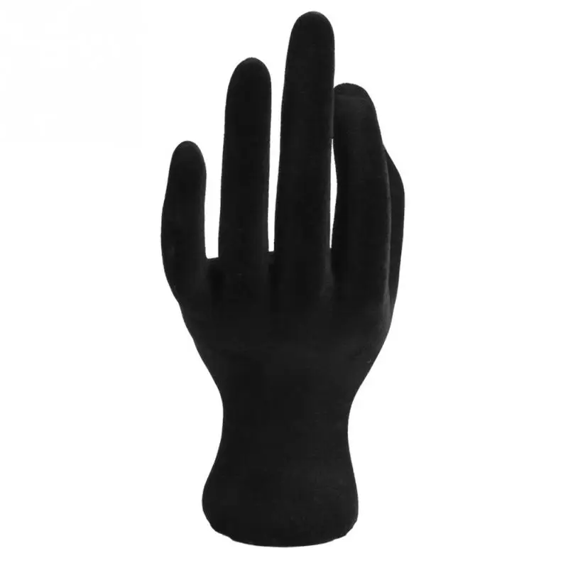 Velvet Черный OK-hand-gestured демонстрационный стенд для колец серьги браслет ювелирные изделия органайзеры витрина - Цвет: Velvet