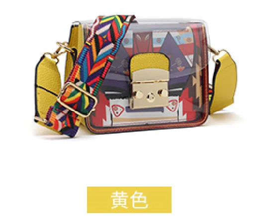 Женский пакет 2019 прозрачный для ребенка и мамы небольшой квадратный ширина ремни