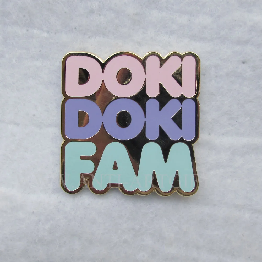 Оригинальные значки с золотым покрытием и надписью дизайна 1 5 дюйма розовые