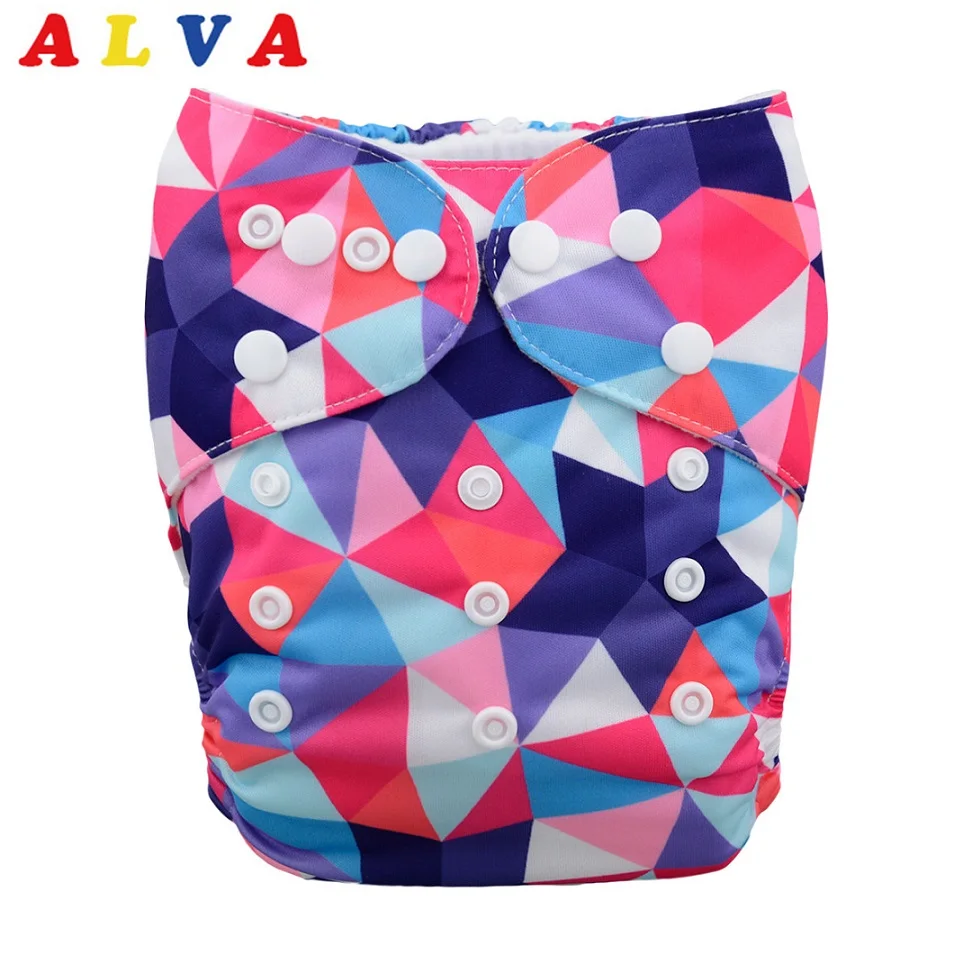 Новое поступление! ALVA детские моющиеся тканевые подгузники со вставками из