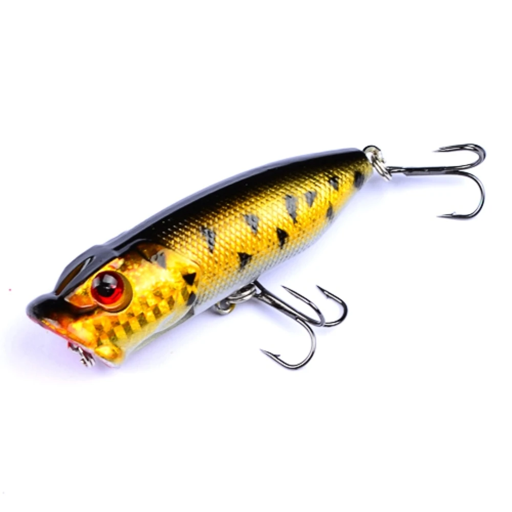 1pcs/lot 6.5cm 12g Popper Fishing Lure isca artificial fishing bait Crankbait Wobblers 6# high carbon steel hook tackle | Спорт и