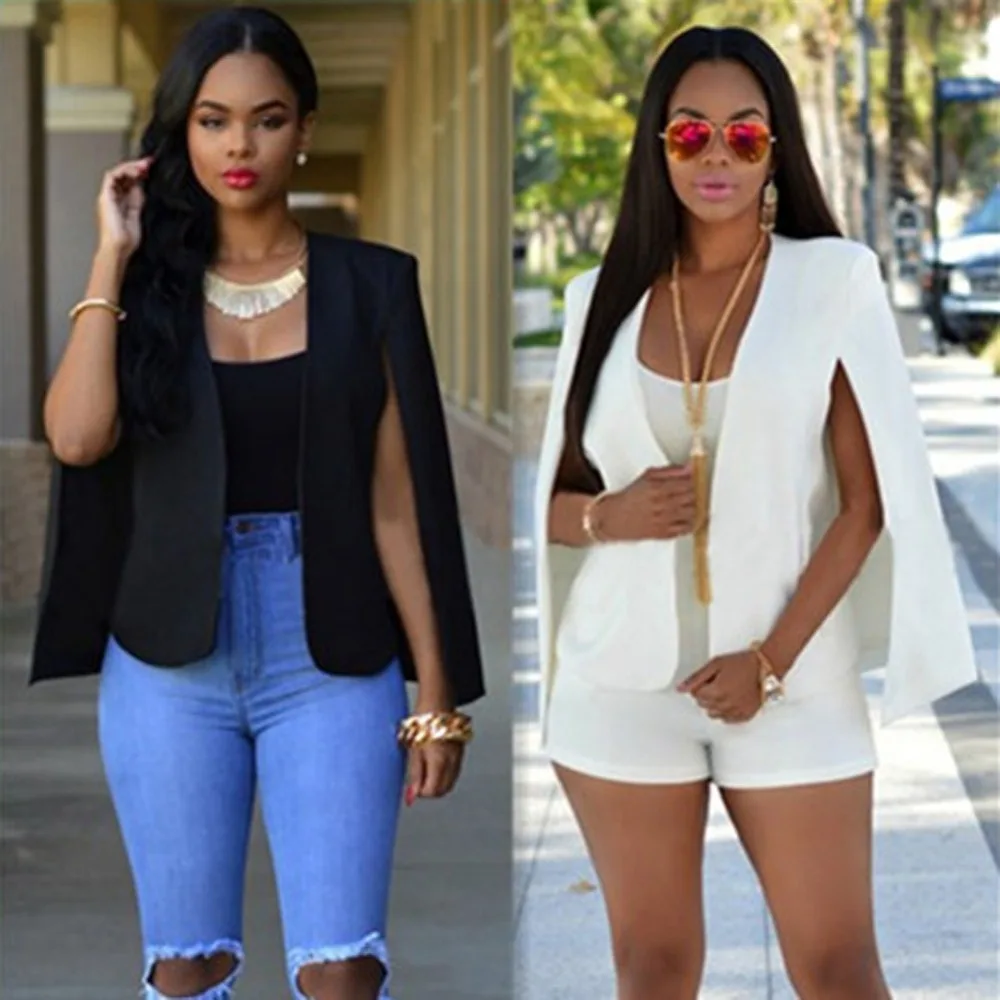 Женский блейзер с длинным рукавом OMILKA черный белый вечерний Блейзер бомбер