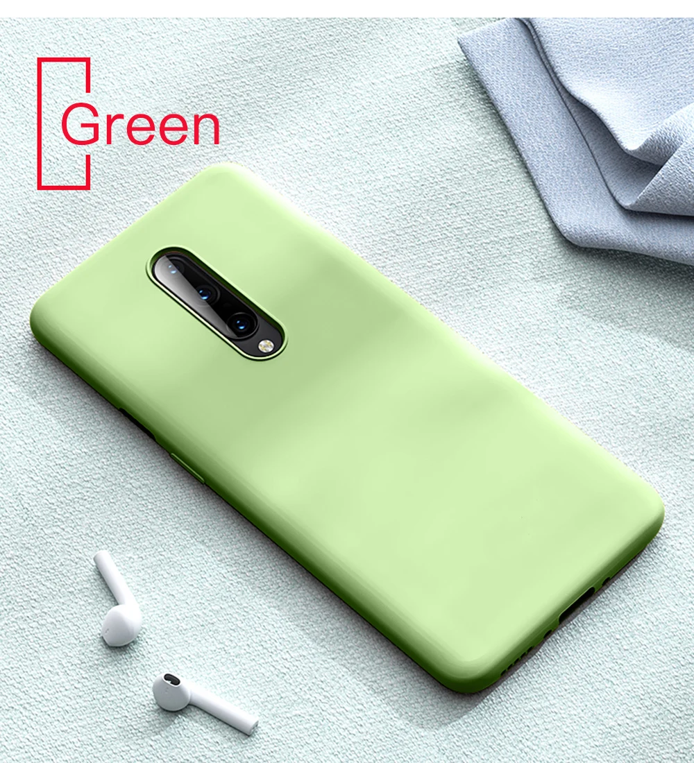 Жидкий силиконовый чехол для телефона Oneplus 7T 5 5T 6T 7 Pro, мягкий резиновый однотонный чехол для One Plus 6 6T 7 Pro Capa