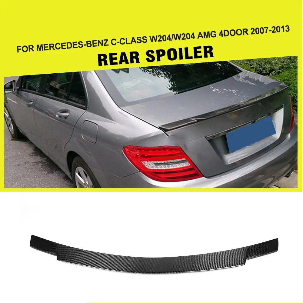 Задний спойлер из углеродного волокна для Mercedes Benz C class W204 C200 C250 C300 C350 C63 AMG Sedan 4