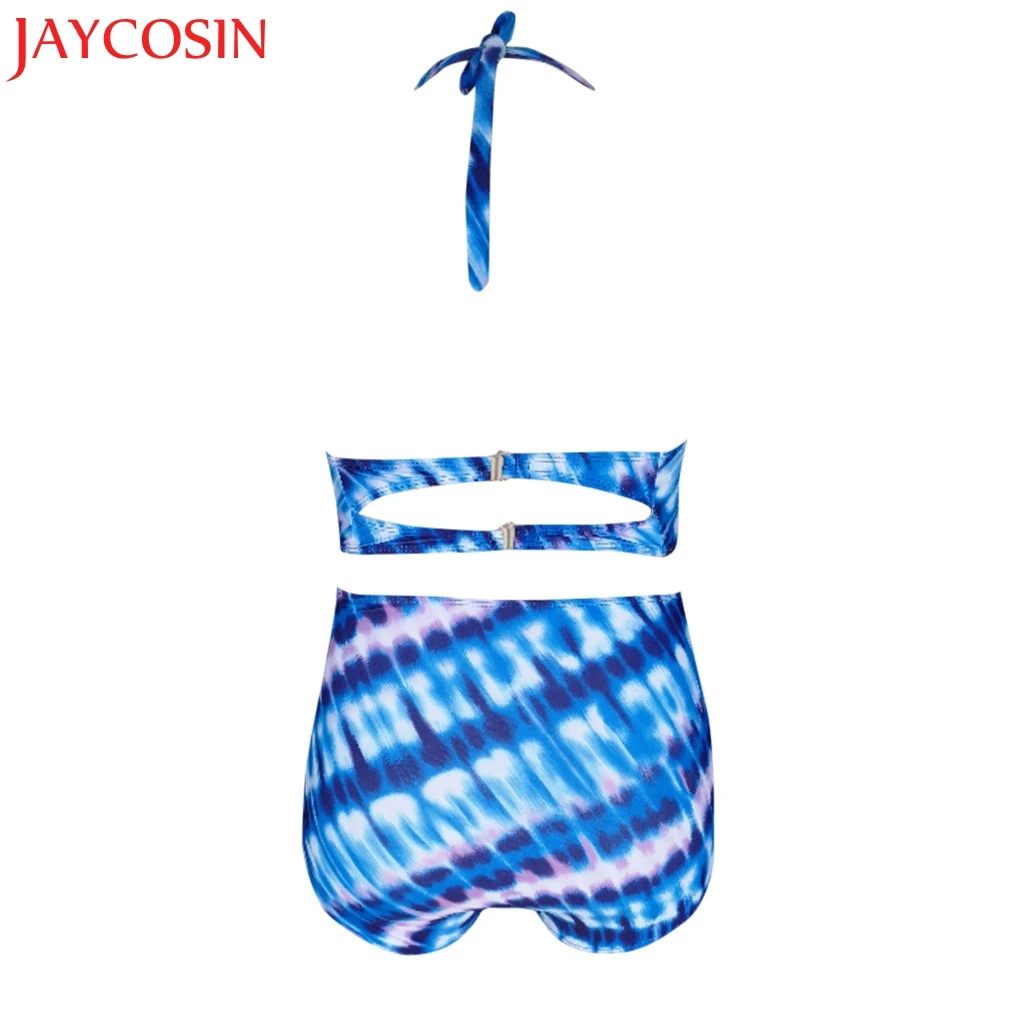 Женский купальник с высокой талией JAYCOSIN пляжный градиентным принтом на