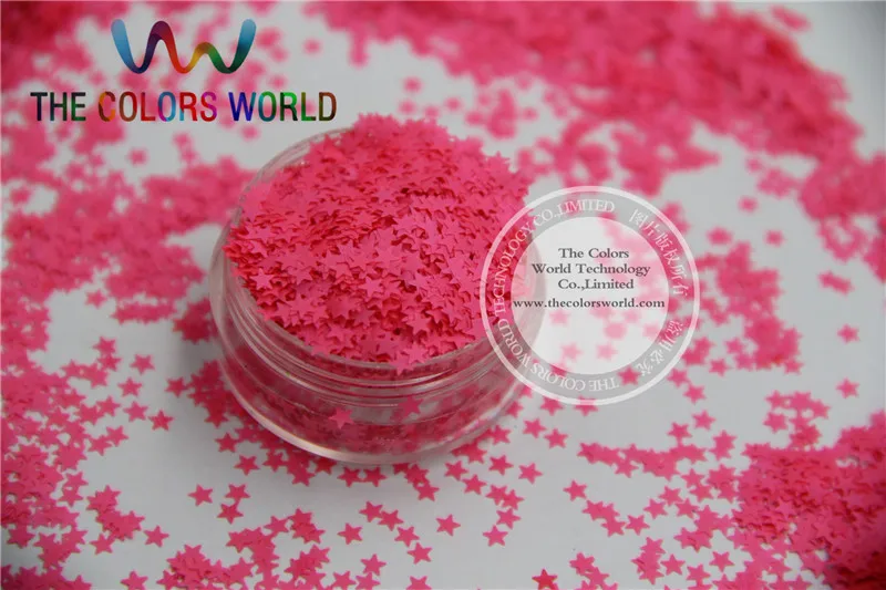Стойкие к растворителям блестки неоновый розовый цвет звездообразные конфетти