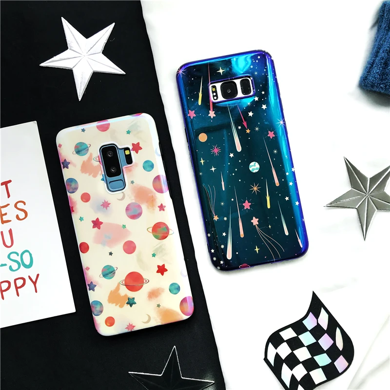 YHBBCASES для samsung S10 Plus мультфильм планеты и Метеор чехол телефона для samsung Galaxy S8 S9 плюс Примечание 8 9 мягкая IMD случаях