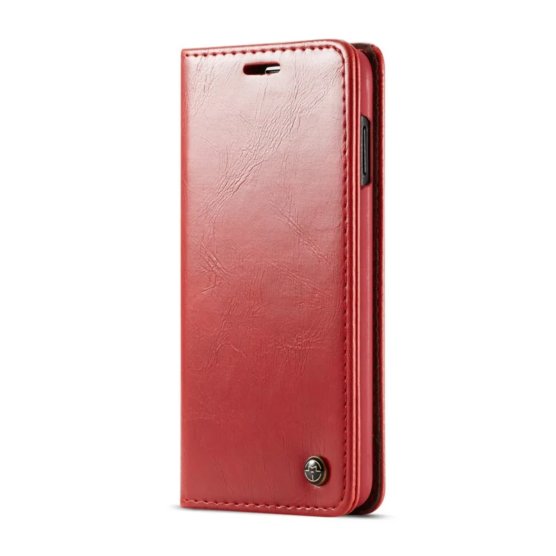 Red Кожаный флип-чехол для samsung Примечание 10 9 8 5 4 s10 5g s9 s8 j4 j6 plus s10e s7 edge 20 30 50 70 6, 7, 8, 9, j6 Чехлы для телефона - Цвет: Red