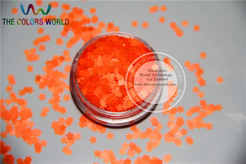 Устойчивые к растворителям неоновые оранжевые блестящие тени для лака ногтей и