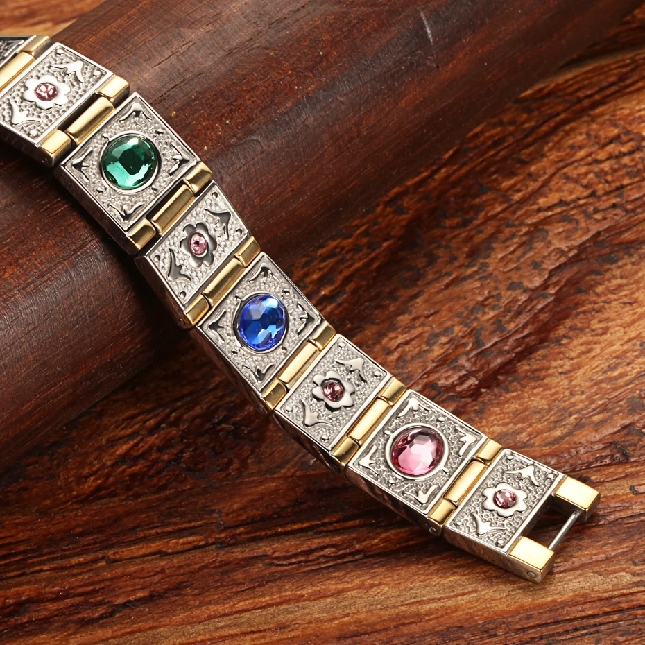 Магнитный браслет из нержавеющей стали для мужчин и женщин|germanium bracelet|men magnetic