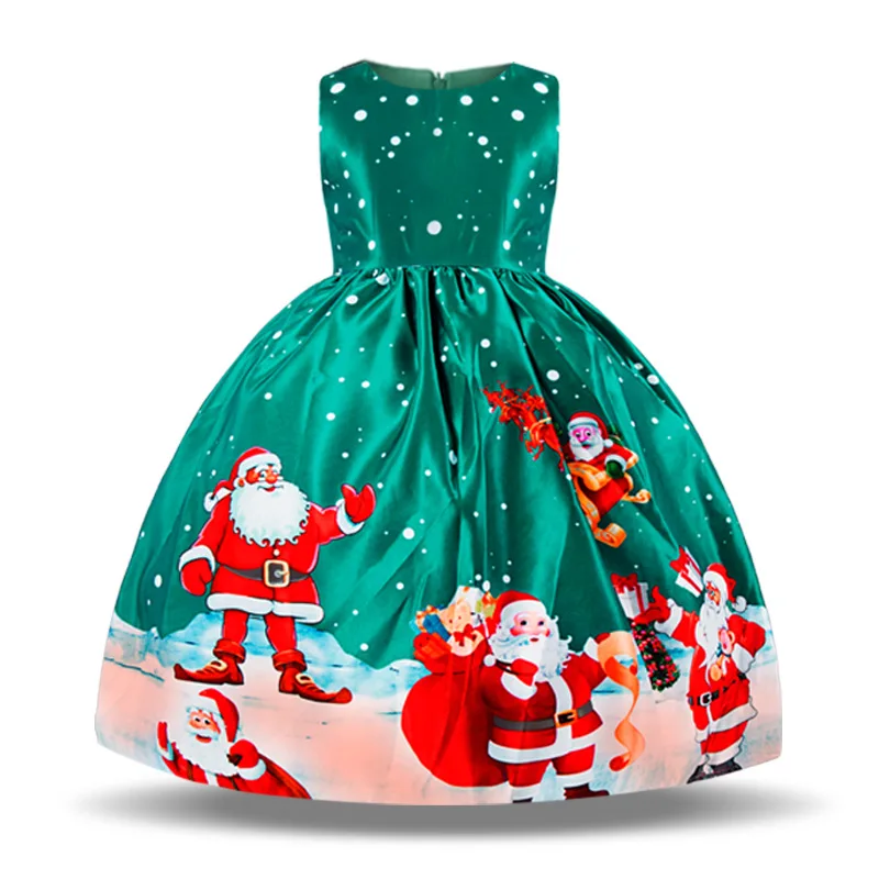 2019 Fashion Toddler Kids Baby Girls Dress Party Tutu Rain Print Dresses Christmas Beautiful | Детская одежда и обувь