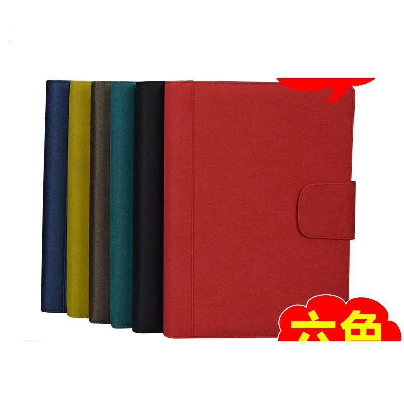A4 PU leather hasp lock business manager file folder office work agreement document report folders portfolio manual clamp 1083A |