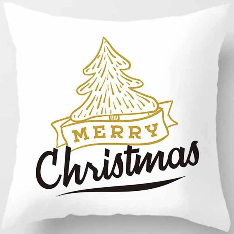 

Hot sale merry christmas letters picture pattern women men Pillow case boys girls weeping pillow cover size 45*45cm