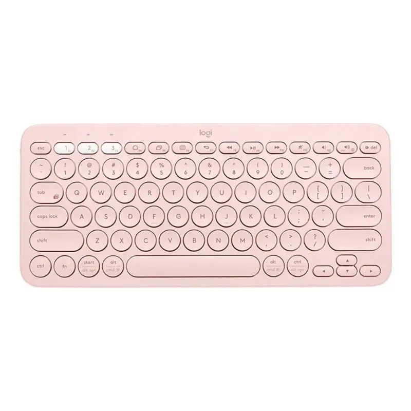 Розовый Беспроводные bluetooth-клавиатуры lotech K380, портативные многофункциональные беспроводные клавиатуры для смартфонов и планшетов, поддержка Bluetooth - Цвет: Розовый
