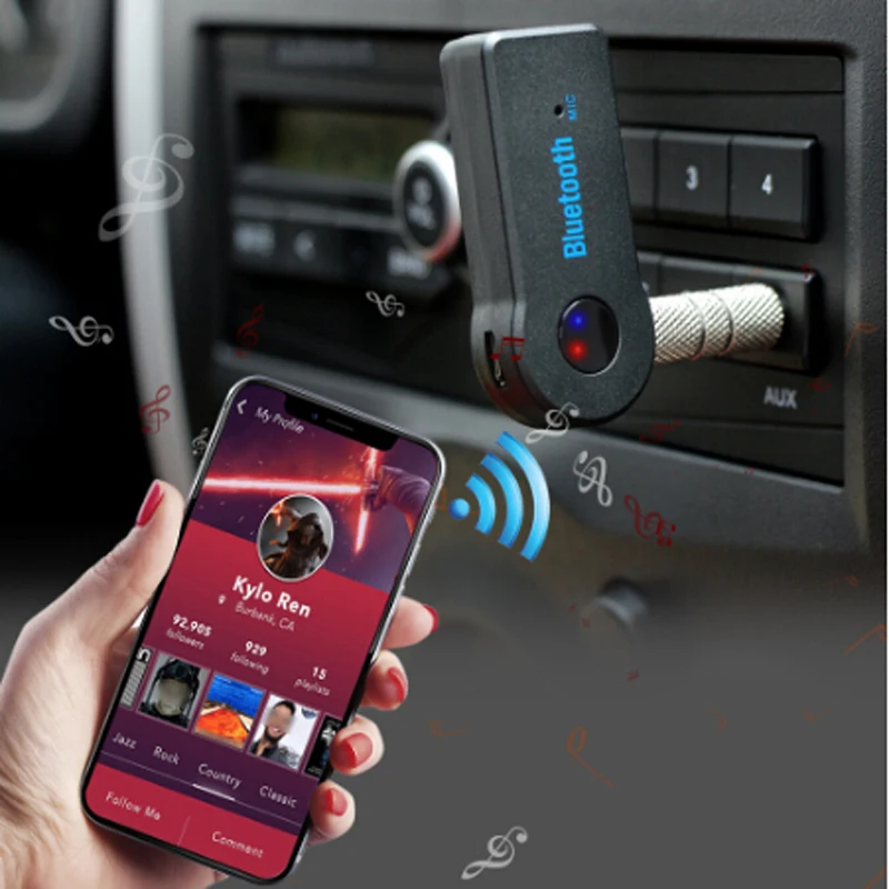 3.5mm Jack Bluetooth AUX Mini Audio Receiver For Opel astra h J g Mokka insignia corsa Zafira Vectra Antara All | Автомобили и