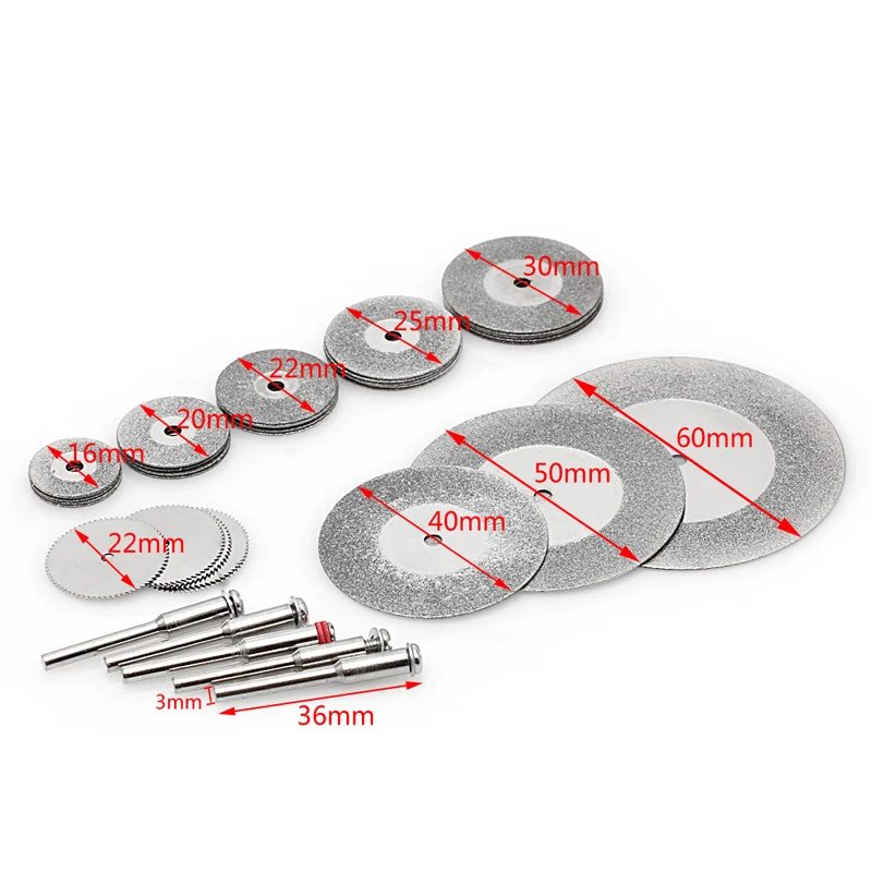 

38pcs diamond cutting disc for dremel tools accessories mini saw blade diamond grinding wheel set rotary tool