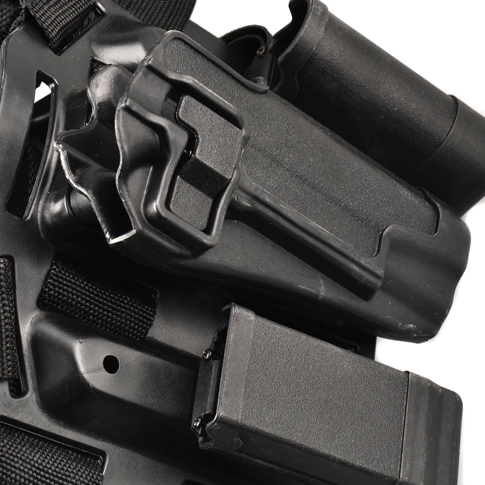 Черная тактическая кобура для правой руки страйкбольной пистолетной сумочки