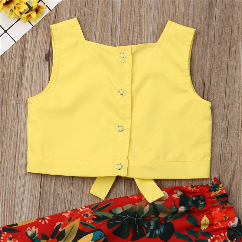 Летняя одежда для маленьких девочек комплект из 2 предметов летний одежды